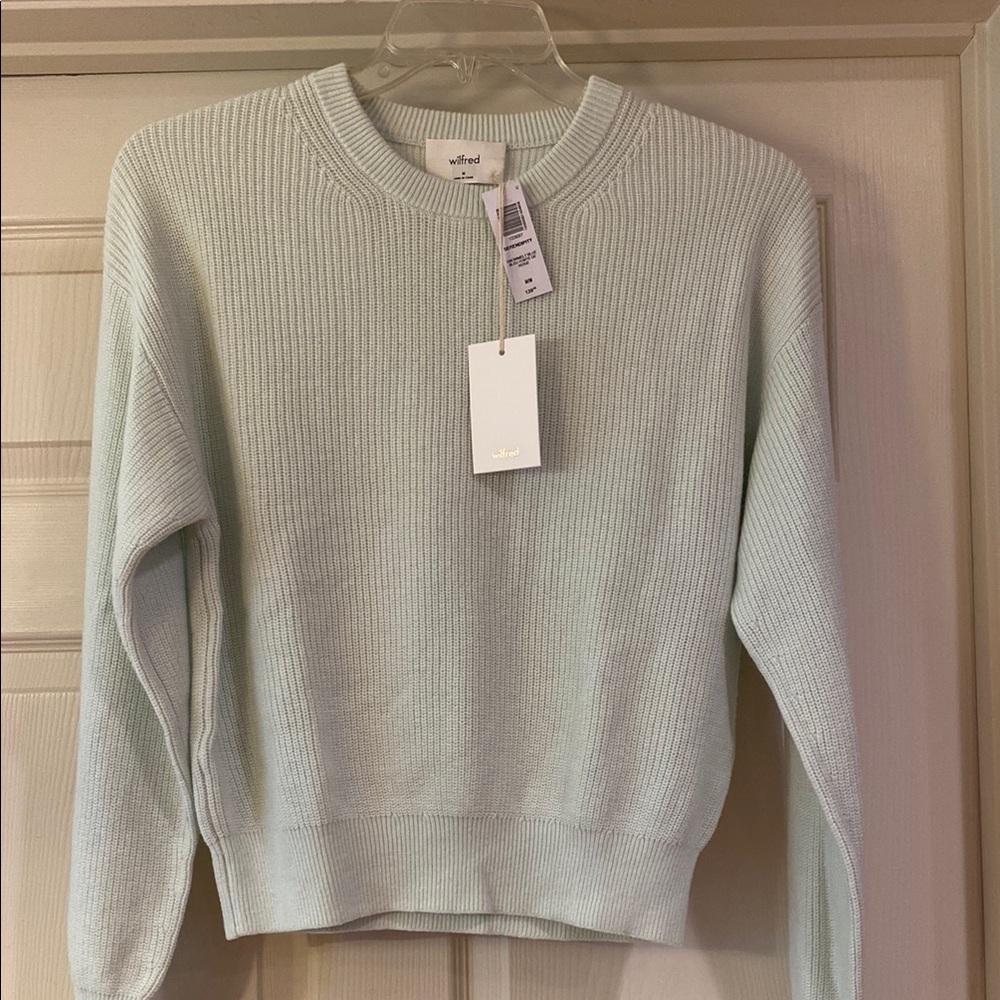 Wilfred Light Mint Crew Neck Sweater